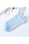 5 Pairs Women's Colorful Striped Extra Soft Cotton Booties Socks Set - 3