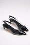 Magda Black Color Transparent Women's Heeled Shoes - 6