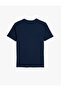 Short Sleeve Cotton Blended Tight Fit Crew Neck Basic T-Shirt - 2