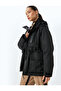 Anorak Coat Hooded Zippered Pocket Detailed Waist Laced Waterproof