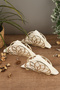 Almar Lotus Napkin Holder Set of 3 Silver