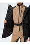 Anorak Coat Hooded Zippered Pocket Detailed Waist Laced Waterproof - 5