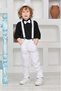 Boy's Shirt Pants Suspender Bow Tie Suit April 23 October Show Outfit Costume