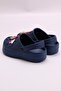 Size 30-35 Dinosaur Non-Slip Sole Slippers Navy Blue - 3
