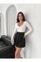 Basic Polyviscon Skirt with Pleated Shorts - 3