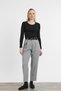 Light Gray Belt Detail Trousers 3965 - 2