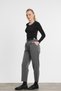 Gray Belt Detail Trousers 3965 - 8