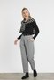 Light Gray Belt Detail Trousers 3965