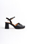 Women's Heeled Genuine Leather Sandals Black -Mcbrg5517-S - 3
