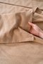 Noris Camel Double 100% Cotton Embroidered Duvet Cover Pique Set - 7 Piece Dowry Set - 8