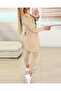 New Season Women's Long Sleeve Crepe Triple Suit - 2