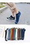 10-Piece Men's Ribbed Colorful Ankle Socks Economic Pack Low-Cut Sports Sneakers Socks - 7
