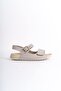 Summer Women's Special Sole Genuine Leather Beige Sandals -Mssr90-Bj - 3