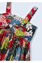 Girl's Summer Printed Dress Bandana Set of 2 3941 - 5