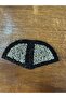 طقم شارة مثلثة من حجر الحديد مكون من قطعتين ملحقات الخياطة 7 × 6 سم - 3