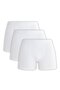 Men's 3-Piece Cotton Stretch Fabric Premium Series Flexible Fabric White Boxer