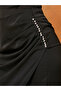 Embellished Detail Asymmetric Hem Midi Skirt - 3