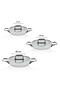 Sera Nova 6 Piece Ceramic Pan Set - White - 4