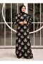 Viscosite Tester Dress -Black- Cream - Sahra Butik