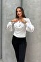 Women's Sleeves Balloon Degaje Collar Blouse - 4