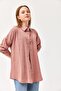 Design Stone Detail Shirt Dusty Rose - 4