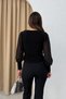 Women's Square Neck Sleeves Chiffon Blouse - 6