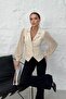 Chiffon Blouse with Button Detail on the Sleeves