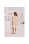Girl's Linen Dress with Embroidered Sleeves - 2
