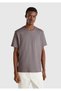 Men's Anthracite 100% Cotton Oversize T-Shirt with Patch Pocket Detail