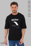 Unisex Crew Neck Harry Potter Printed Cotton Oversize Short Sleeve T-Shirt