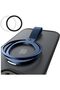 Magnetic Phone Grip, Kickstand, MagSafe Compatible, Fits iPhone 12-16, Samsung, Google Blue