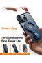 Magnetic Phone Grip, Kickstand, MagSafe Compatible, Fits iPhone 12-16, Samsung, Google Blue - 3