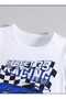 Street Printed 100% Cotton Children's Top and Bottom Set - 3