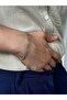 Long Chain Men's Bracelet Unisex Stainless Steel Silver Women's Blackening Does Not Throw Color - 2