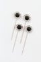 4-Pack Oval Black Stone Scarf Pins. The Pin of the Shawl. The Turban Pin. The Headscarf Needle. Pin for Scarf and Shawl. - 7