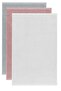 3-Piece Solid Color Hand and Face Towel Set Cotton 50X90 cm Gray-Rose-White - 2