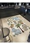 Tuğrul Collection Cartoon Theme Animal Figures Patterned Woven Base Modern Decorative Carpet 50 - 2