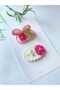 Pink Fairy Tale Daisy in My Ear Organic Set of 2 Hairless Baby Clips Newborn Buckle Baby Gift - 4