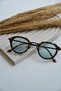 Unisex Women Men Uv400 Protected Green Leopard Oval Round New Season Sunglasses - 7