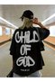 Unisex Child of God Printed Oversize 100% Cotton T-Shirt