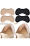 1 Pair of Cream + 1 Pair of Black Adhesive Pads, Anti-Heel Bump, Pain Reducer, Shoe Reducer, Cotton Pads