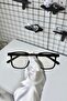 Unisex Blue Light Protection Rectangular Glasses - New Season Black Transparent - 4