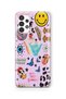 Samsung Galaxy A73 Compatible Choose Happy Design Printed Transparent Case