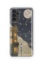 Samsung Galaxy A13 Compatible Lonely Nights Design Printed Transparent Case