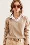Women's Stone Shirt Collar Detailed Thessaloniki Blouse Blz- 19002777 - 6