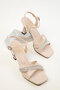 Beige Women's Classic Heeled Shoes 20257 - 2
