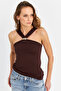 Women's Brown Blouse with Accessories Ey3068