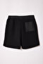 Black Regular/Normal Cut Parachute Fabric Pocket Detailed Thick Shorts & Bermuda Tmnss25Sr00028 - 7