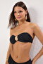 Siyah Aksesuarlı Straplez Kaplı Bikini Üstü TBESS24BU00167