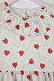 Ecru Midi Heart Knitted Dress Tkdss25El00066 - 4